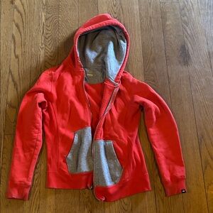 Nike Red and Gray Hoodie